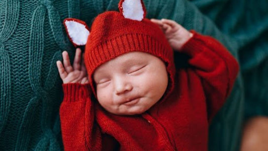 Baby in warm Halloween Costume