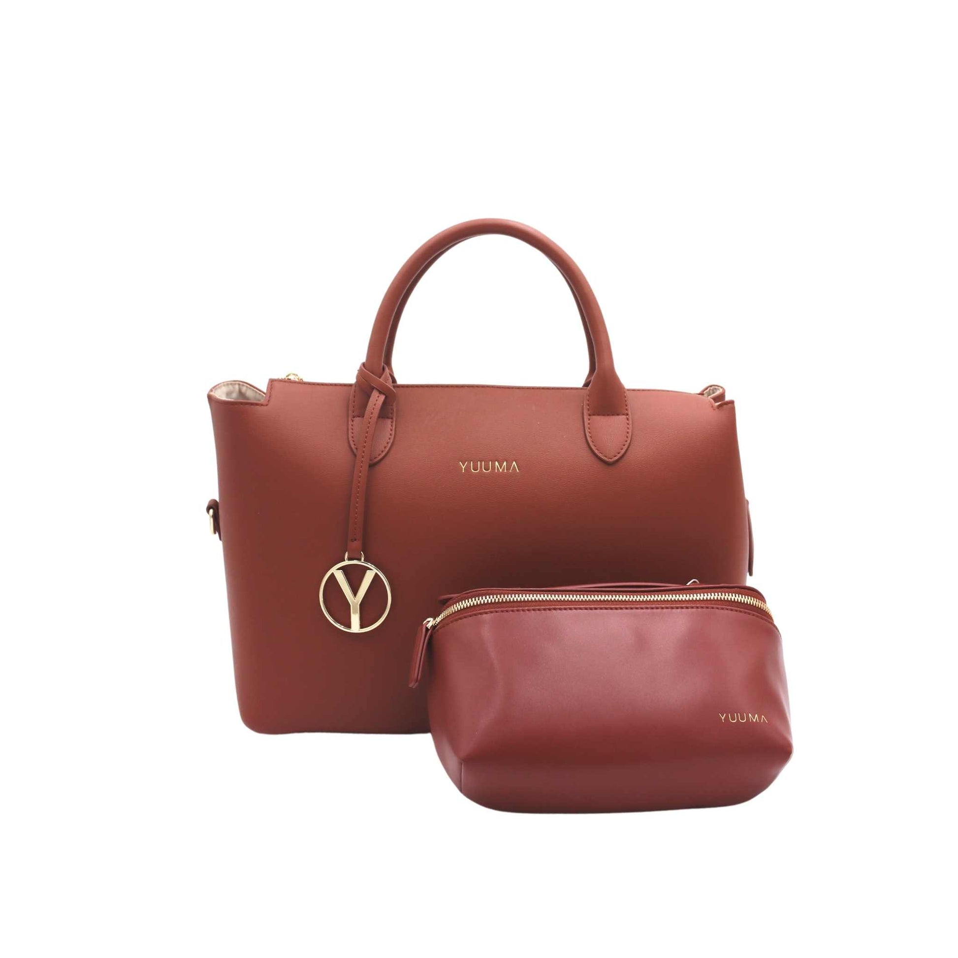cinnamon zuri tote and fanny bag from yuuma collection