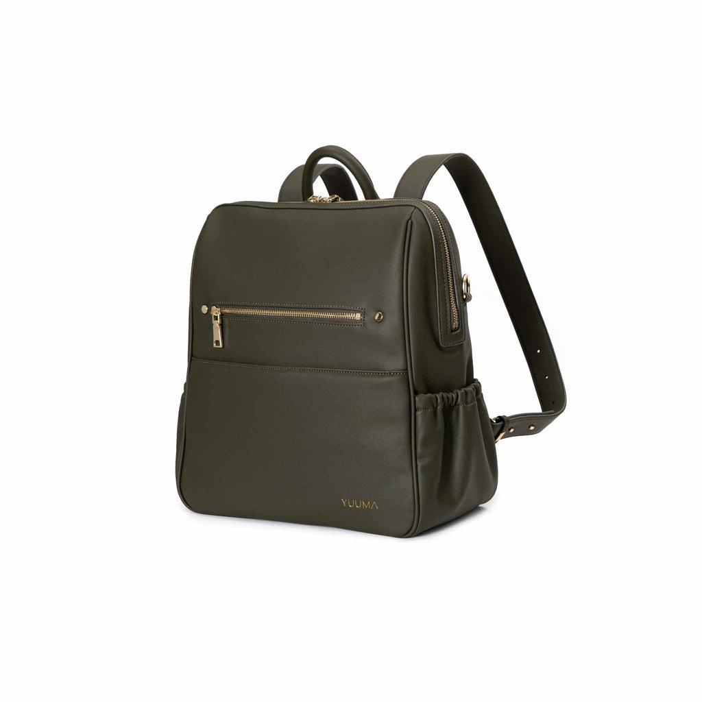 olive green bag from yuuma