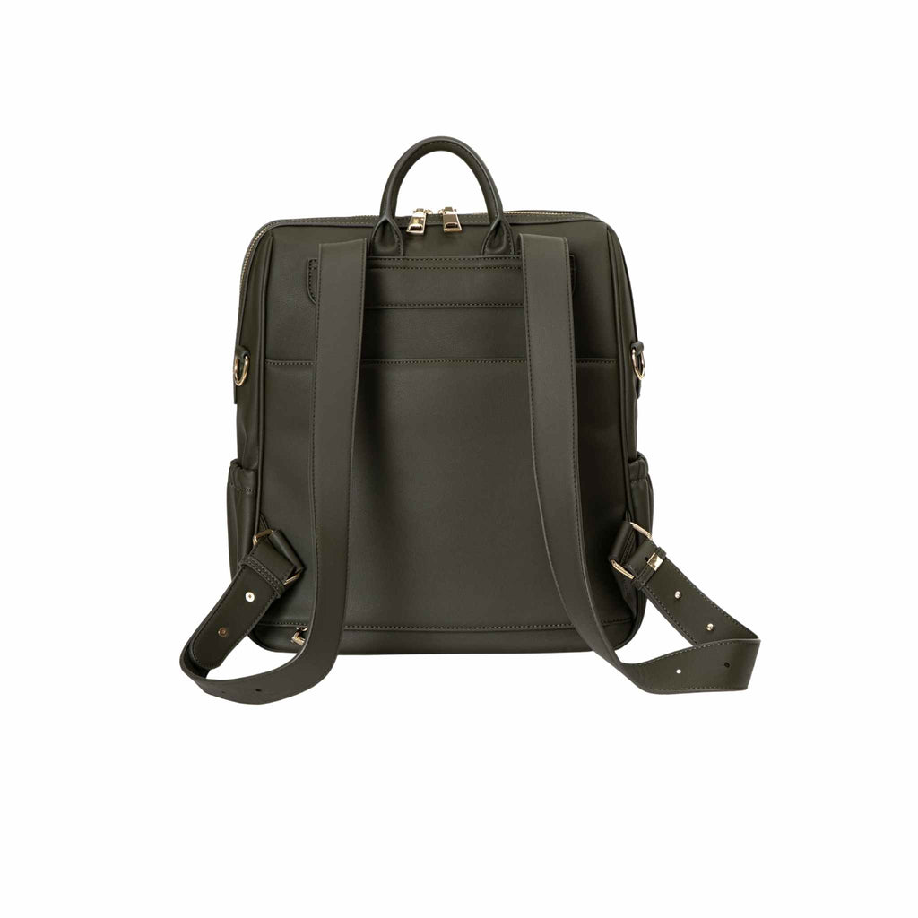 back of olive green bag - yuuma