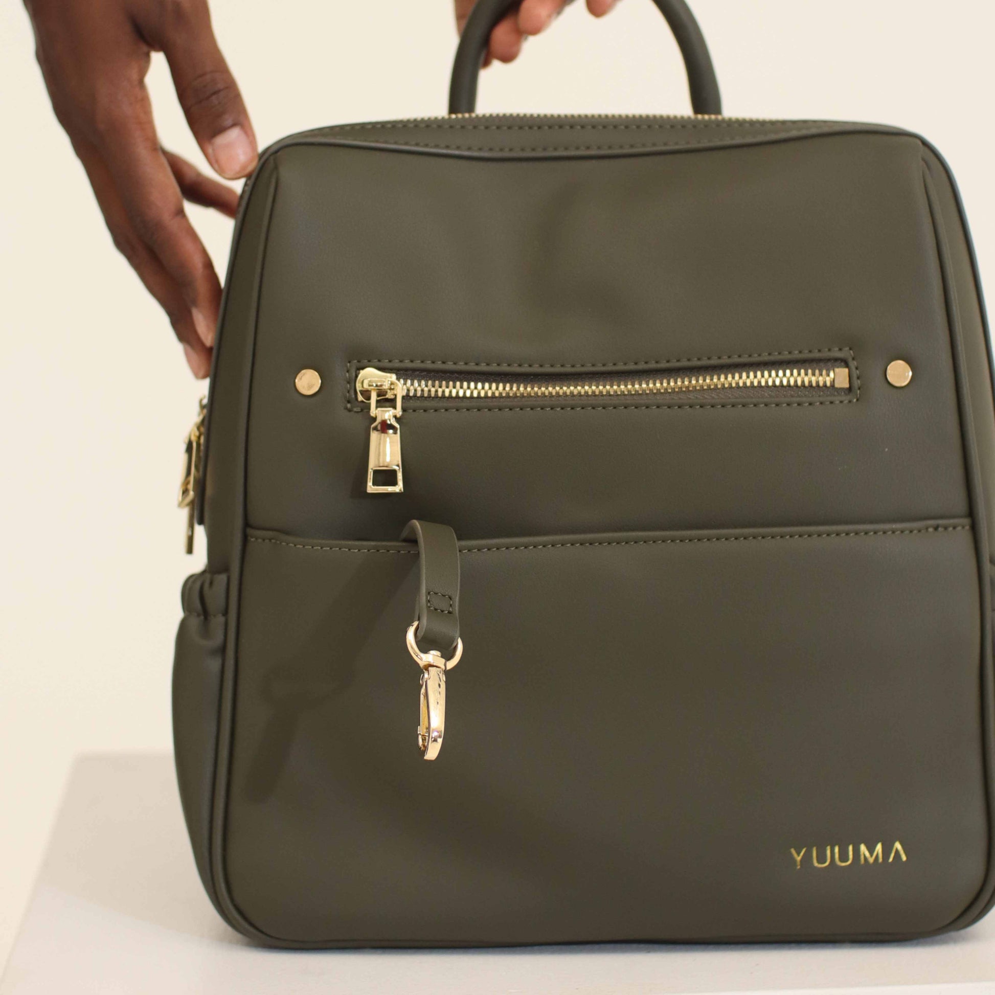 yuuma mini diaper bag - olive