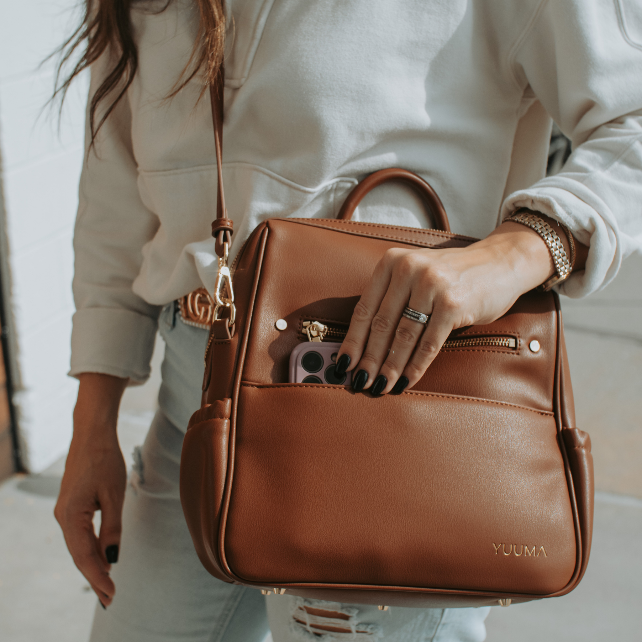 close up of phone in yuuma mini