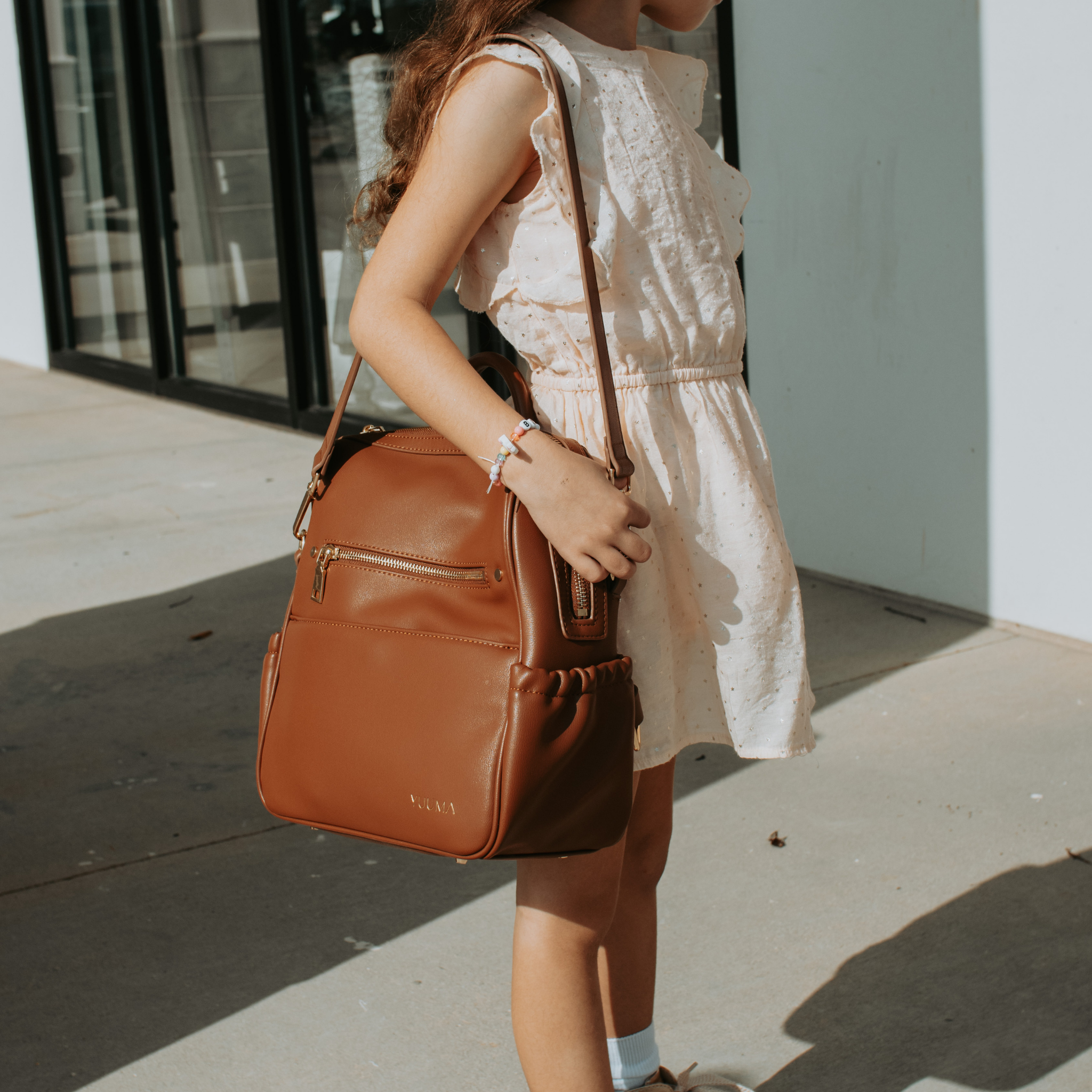 girl with yuuma mini backpack