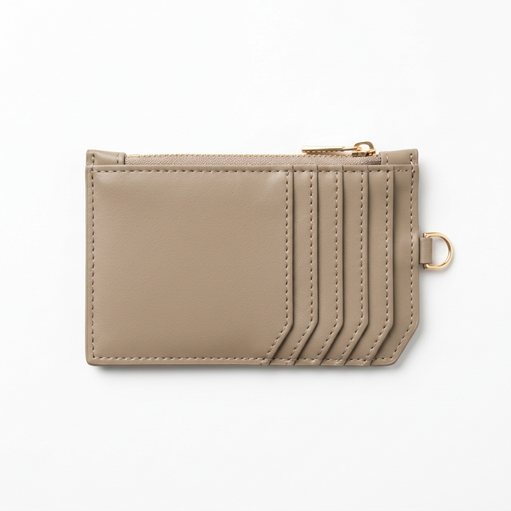 The Monet Wallet in Ivory, back