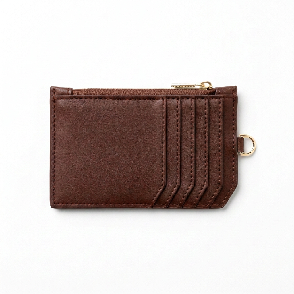 The Monet Wallet in Cocoa, back