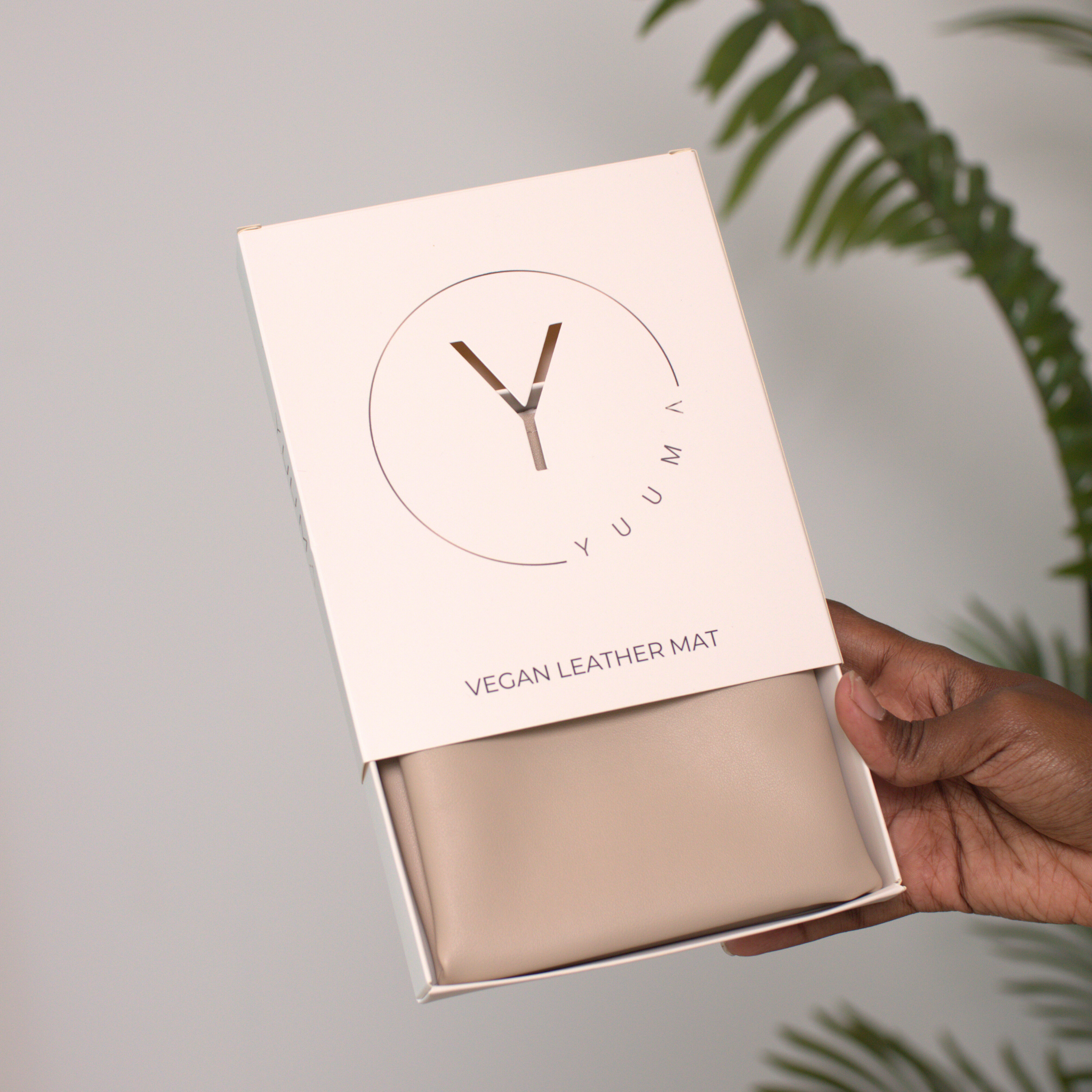 ivory vegan leather mat - yuuma collection