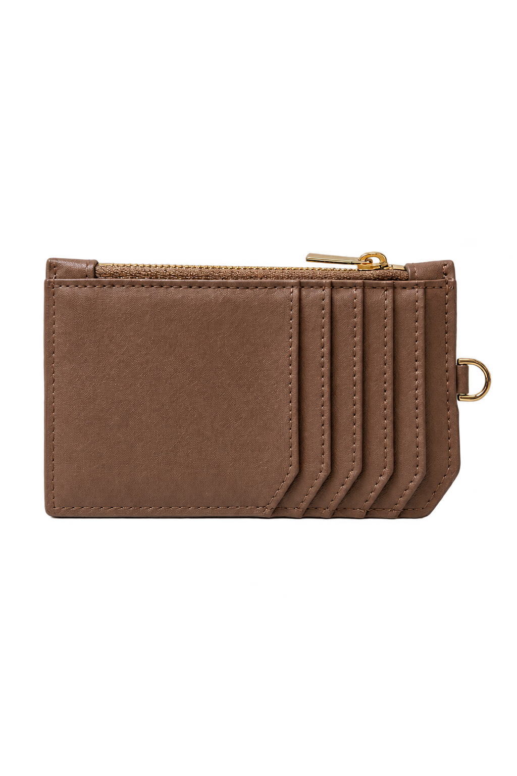The Monet Wallet in Toffee, back